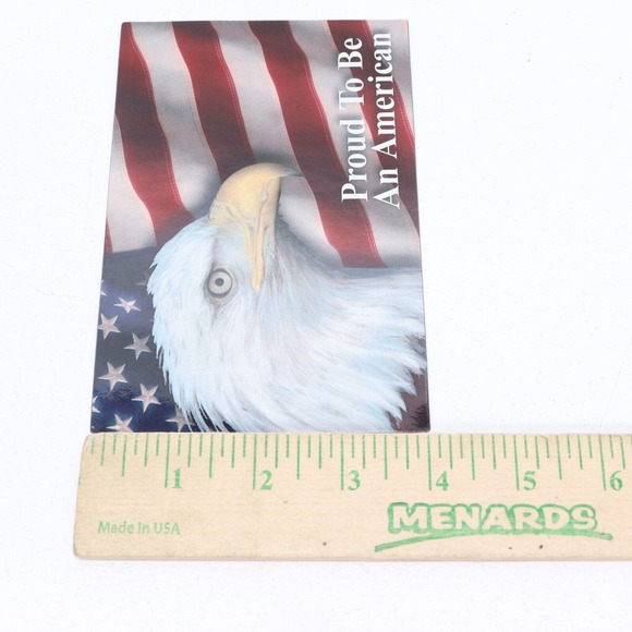 Proud To Be An American Patriotic US Flag And Eagle 6x4 Car Truck Fridge Magnet - Picture 3 of 4